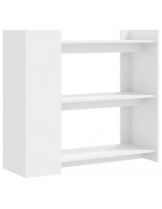 Tavolino Consolle Bianco 100x35x90 cm in Legno Multistrato