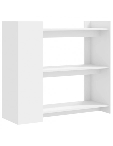 Tavolino Consolle Bianco 100x35x90 cm in Legno Multistrato