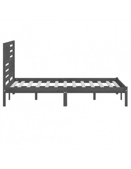 Giroletto Grigio 135x190 cm Double in Legno Massello di Pino