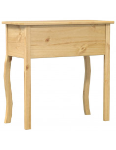 Tavolino Consolle Corona 73x35x73 cm in Legno Massello di Pino