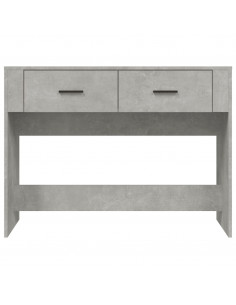 Tavolino Consolle Grigio Cemento 100x39x75 cm Legno Multistrato
