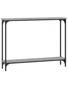 Tavolino Consolle Grigio Sonoma 100x22,5x75cm Legno Multistrato