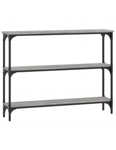 Tavolino Consolle Grigio Sonoma 100x22,5x75cm Legno Multistrato