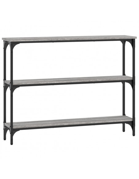 Tavolino Consolle Grigio Sonoma 100x22,5x75cm Legno Multistrato