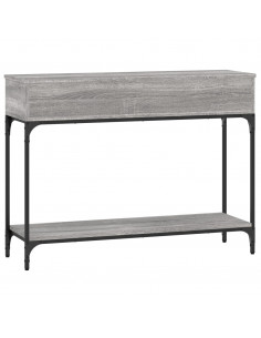 Tavolino Consolle Grigio Sonoma 100x30,5x75cm Legno Multistrato