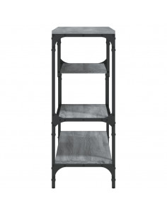 Tavolino Consolle Grigio Sonoma 100x30x75 cm Legno Multistrato