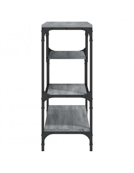 Tavolino Consolle Grigio Sonoma 100x30x75 cm Legno Multistrato
