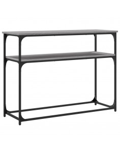 Tavolino Consolle Grigio Sonoma 100x35,5x75cm Legno Multistrato