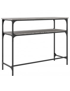 Tavolino Consolle Grigio Sonoma 100x35,5x75cm Legno Multistrato