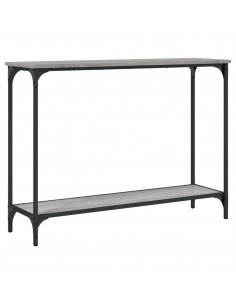 Tavolino Consolle Grigio Sonoma 101x30,5x75cm Legno Multistrato