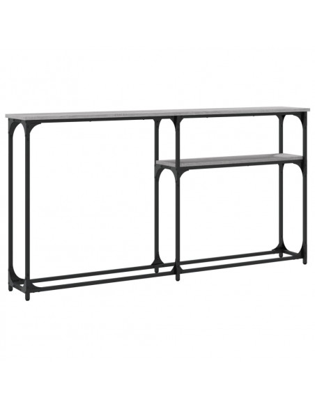 Tavolino Consolle Grigio Sonoma 145x22,5x75cm Legno Multistrato