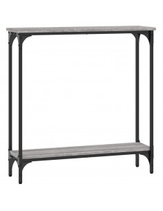 Tavolino Consolle Grigio Sonoma 75x22,5x75 cm Legno Multistrato