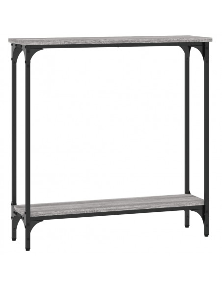 Tavolino Consolle Grigio Sonoma 75x22,5x75 cm Legno Multistrato