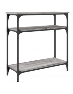 Tavolino Consolle Grigio Sonoma 75x29x75cm in Legno Multistrato