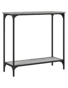 Tavolino Consolle Grigio Sonoma 75x30,5x75 cm Legno Multistrato