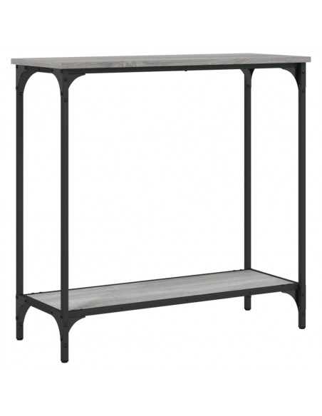 Tavolino Consolle Grigio Sonoma 75x30,5x75 cm Legno Multistrato