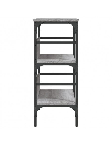 Tavolino Consolle Grigio Sonoma 75x32x75cm in Legno Multistrato