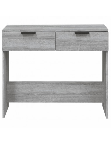 Tavolino Consolle Grigio Sonoma 90x36x75 cm Legno Multistrato