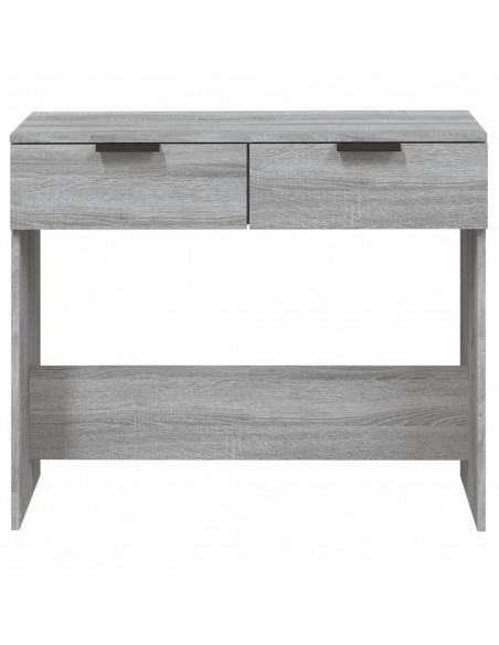 Tavolino Consolle Grigio Sonoma 90x36x75 cm Legno Multistrato