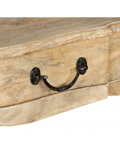 Tavolino Consolle in Legno Massello di Mango 120x50x80 cm