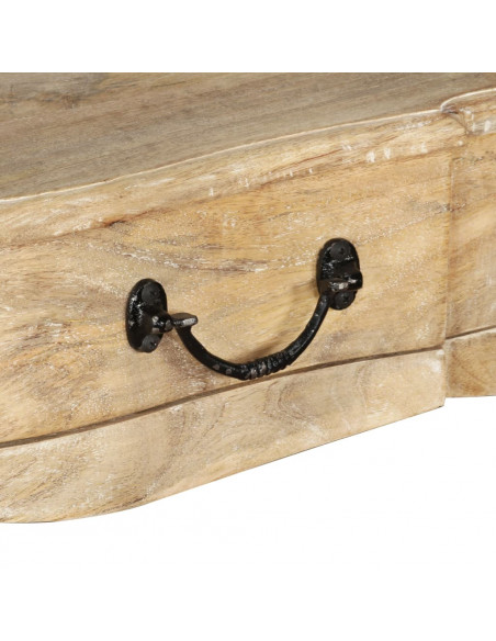 Tavolino Consolle in Legno Massello di Mango 120x50x80 cm