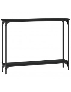 Tavolino Consolle Nero 100x22,5x75 cm in Legno Multistrato