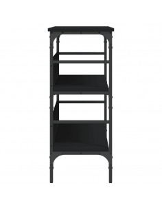 Tavolino Consolle Nero 100x32x75 cm in Legno Multistrato