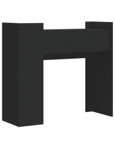 Tavolino Consolle Nero 100x35x90 cm in Legno Multistrato