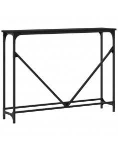Tavolino Consolle Nero 102x22,5x75 cm in Legno Multistrato