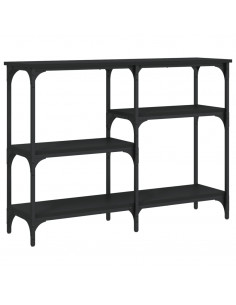Tavolino Consolle Nero 102x29x75 cm in Legno Multistrato