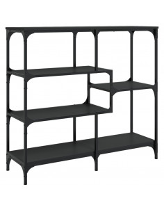 Tavolino Consolle Nero 103x32x95 cm in Legno Multistrato