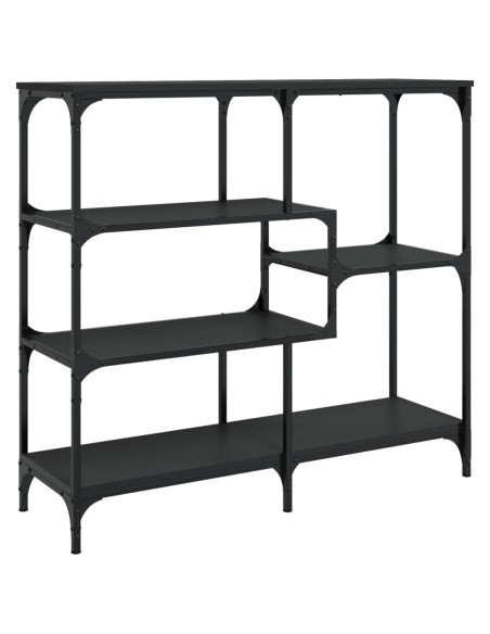 Tavolino Consolle Nero 103x32x95 cm in Legno Multistrato