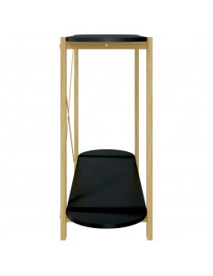 Tavolino Consolle Nero 110x38x75 cm in Legno Multistrato
