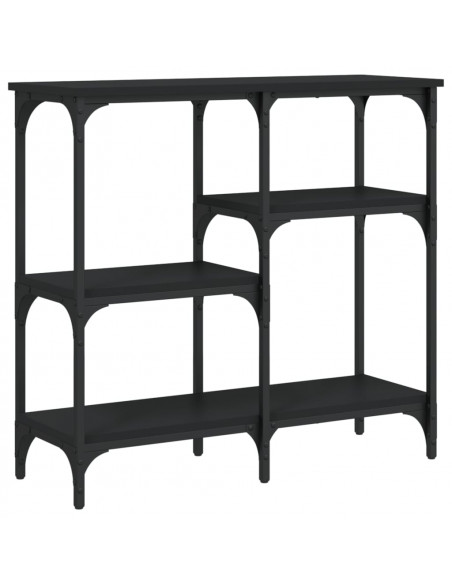Tavolino Consolle Nero 80x29x75 cm in Legno Multistrato
