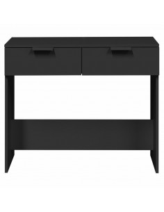 Tavolino Consolle Nero 90x36x75 cm in Legno Multistrato