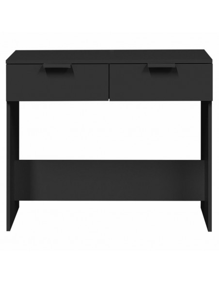 Tavolino Consolle Nero 90x36x75 cm in Legno Multistrato