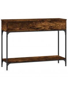 Tavolino Consolle Rovere Fumo 100x30,5x75cm Legno Multistrato