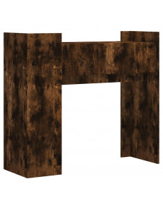 Tavolino Consolle Rovere Fumo 100x35x90 cm in Legno Multistrato
