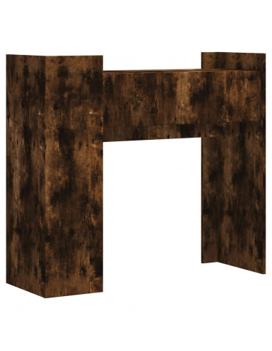 Tavolino Consolle Rovere Fumo 100x35x90 cm in Legno Multistrato