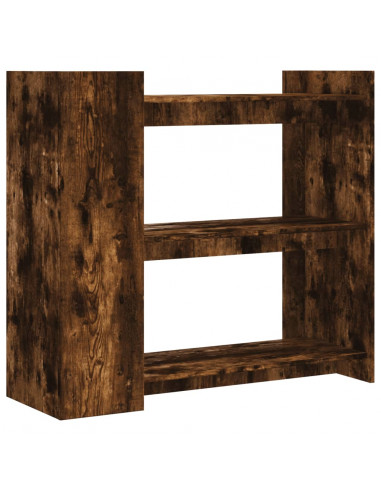 Tavolino Consolle Rovere Fumo 100x35x90 cm in Legno Multistrato