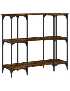 Tavolino Consolle Rovere Fumo 102x35x90 cm in Legno Multistrato