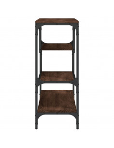 Tavolino Consolle Rovere Marrone 100x30x75 cm Legno Multistrato