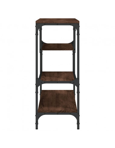 Tavolino Consolle Rovere Marrone 100x30x75 cm Legno Multistrato