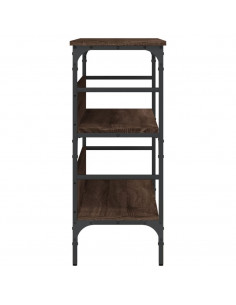 Tavolino Consolle Rovere Marrone 100x32x75 cm Legno Multistrato