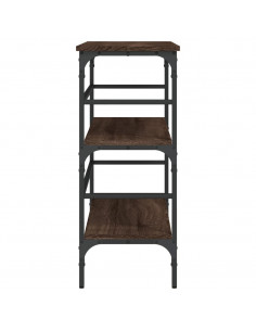 Tavolino Consolle Rovere Marrone 100x32x75 cm Legno Multistrato