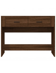 Tavolino Consolle Rovere Marrone 100x39x75 cm Legno Multistrato