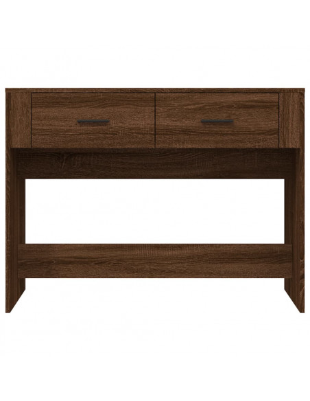 Tavolino Consolle Rovere Marrone 100x39x75 cm Legno Multistrato