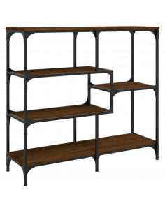 Tavolino Consolle Rovere Marrone 103x32x95 cm Legno Multistrato