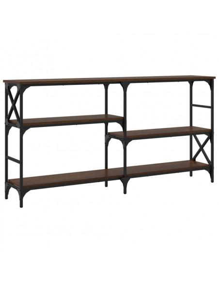 Tavolino Consolle Rovere Marrone 150x29x76,5 Legno Multistrato