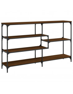 Tavolino Consolle Rovere Marrone 160x32x95 cm Legno Multistrato